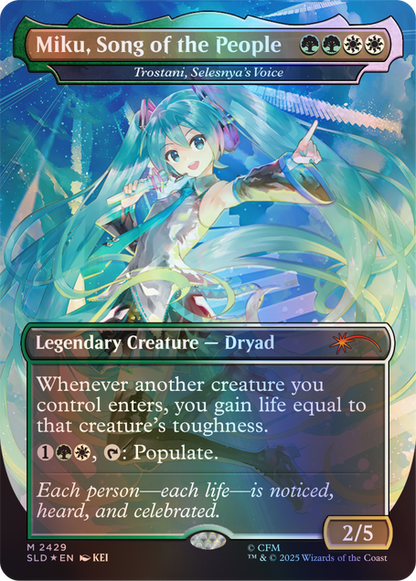 Magic the Gathering X Secret Lair | Commander Deck: Hatsune Miku