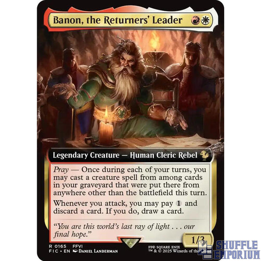 Banon, the Returners' Leader (Extended Art) - Commander: FINAL FANTASY (FIC)
