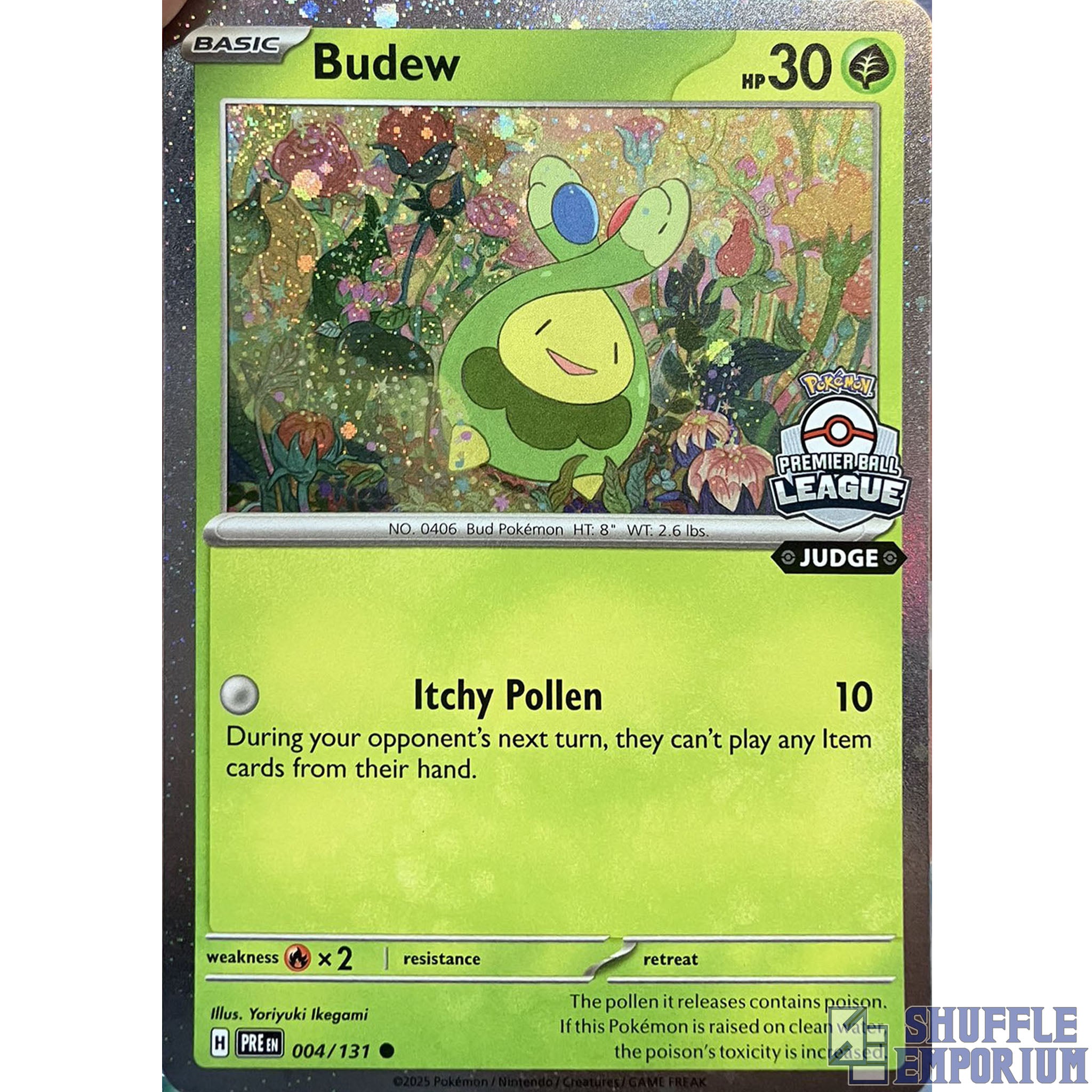 Pokemon TCG: Budew "Premier Ball League" Judge Stamp Promo [004/131]