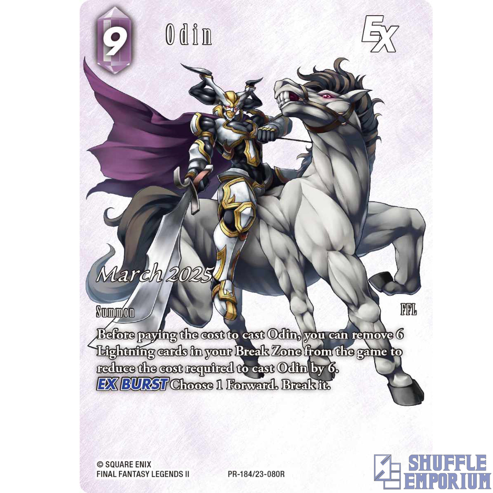 Final Fantasy TCG: Odin EX (PR-184/23-080R) Promo