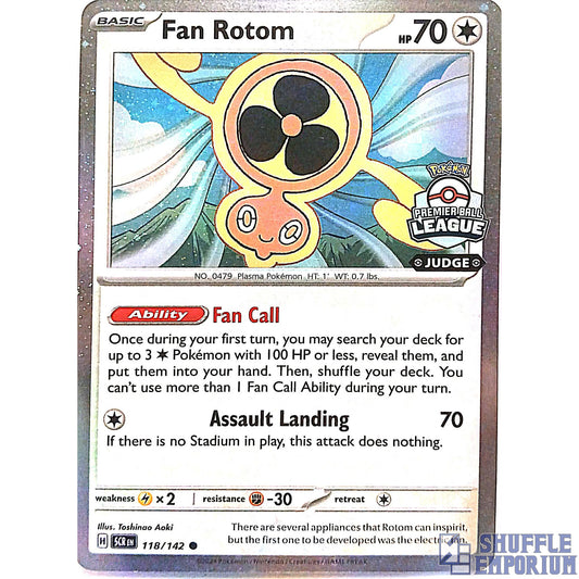 Pokemon TCG: Fan Rotom "Premier Ball League" Judge Stamp Promo [118/142]