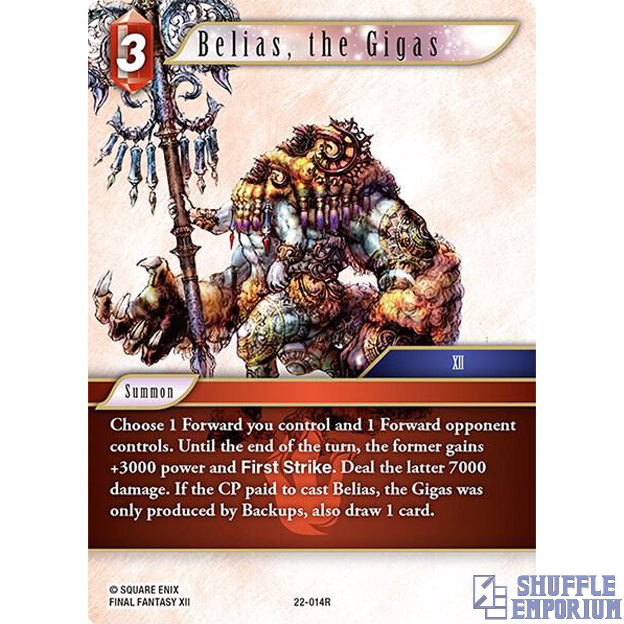 Final Fantasy TCG: Belias, The Gigas [22-014R]