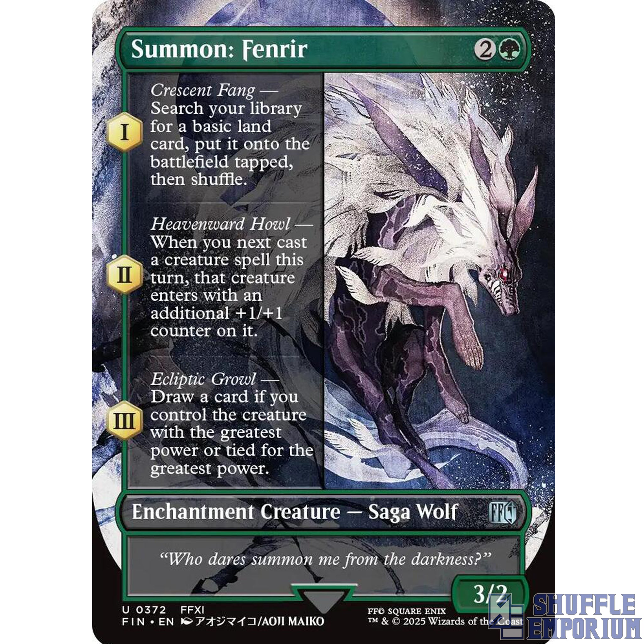 Summon: Fenrir (Borderless) - FINAL FANTASY (FIN)