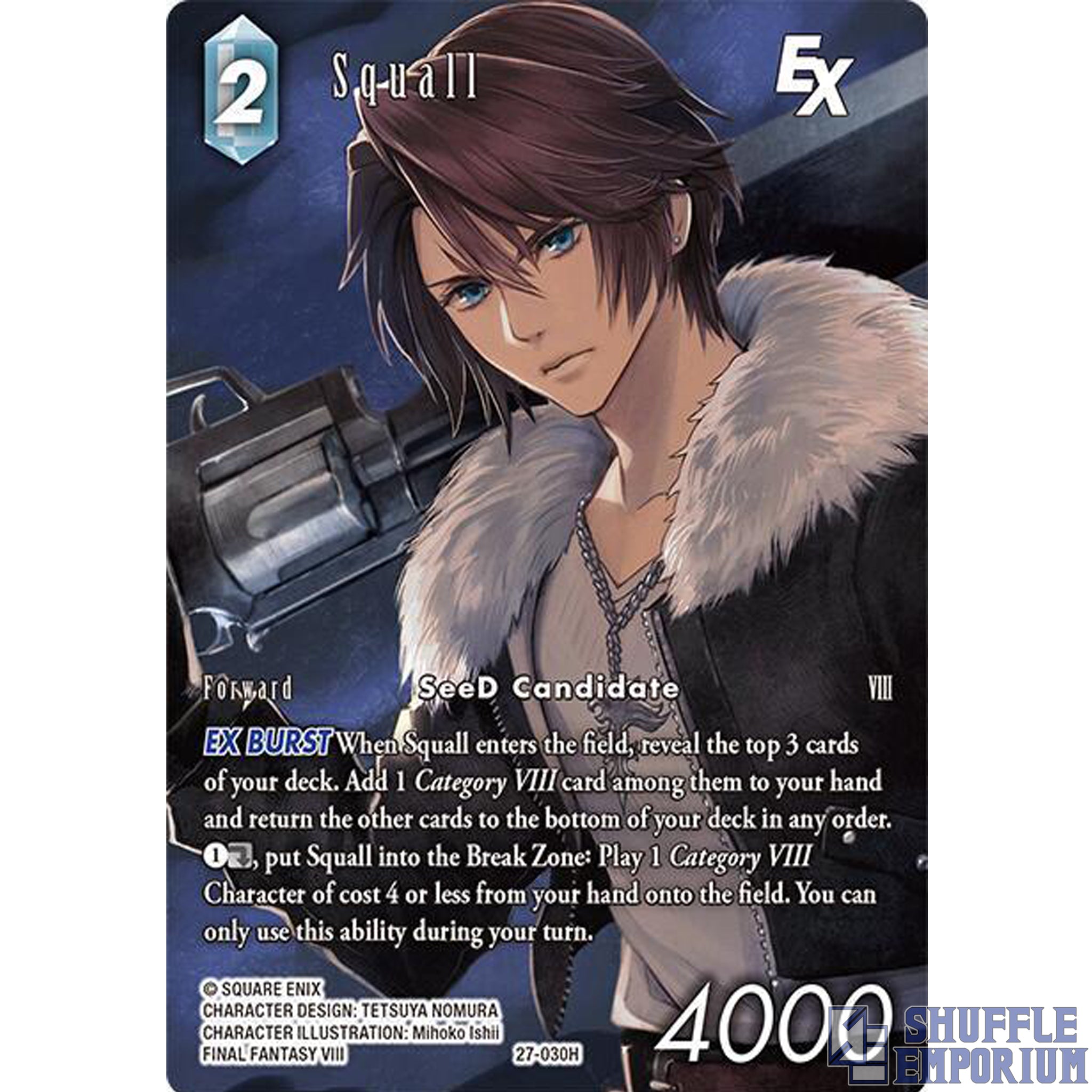 Final Fantasy TCG: Squall EX (Full Art) [27-030H]