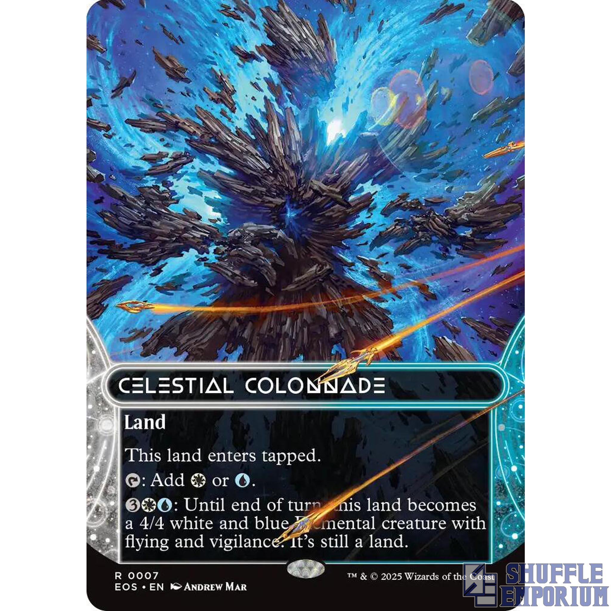 Celestial Colonnade (0007) (Borderless) - Edge of Eternities: Stellar Sights (EOS) (Foil)