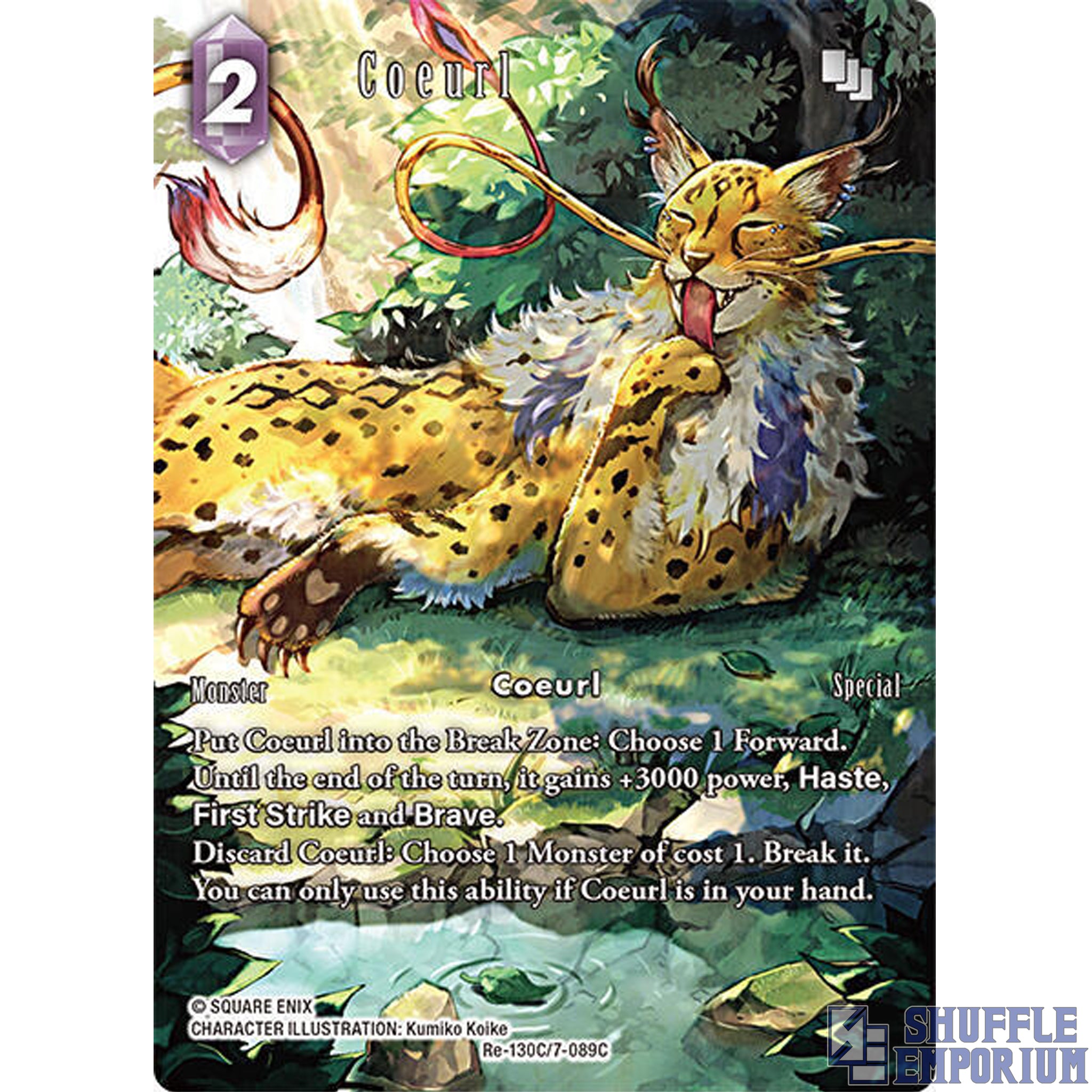 Final Fantasy TCG: Coeurl (Full Art) [Re-130C/7-089C]