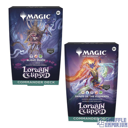 Magic: The Gathering -  Lorwyn Eclipsed: Commander Decks | Blight Curse & Dance of the Elements.