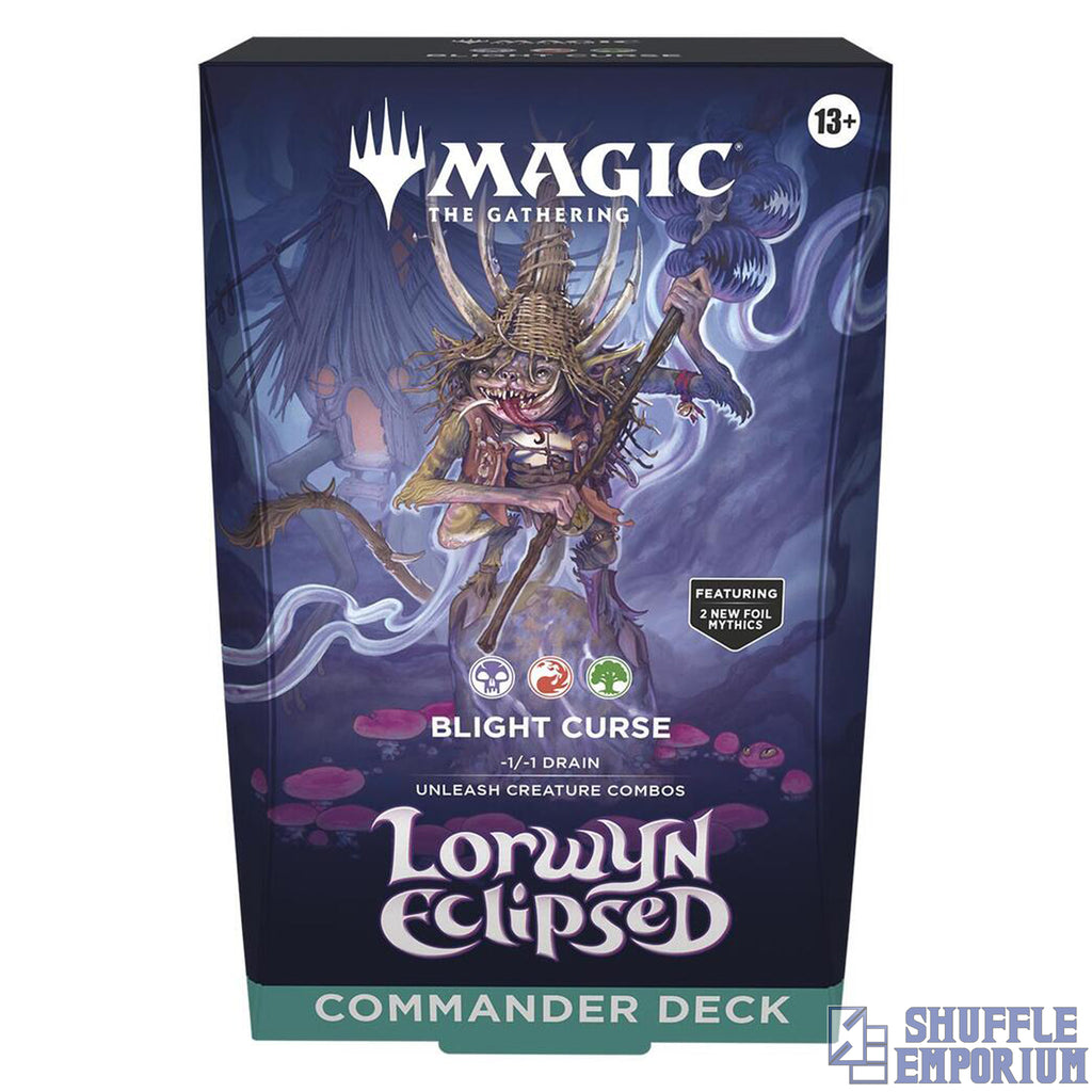 Magic: The Gathering -  Lorwyn Eclipsed: Commander Decks | Blight Curse & Dance of the Elements.