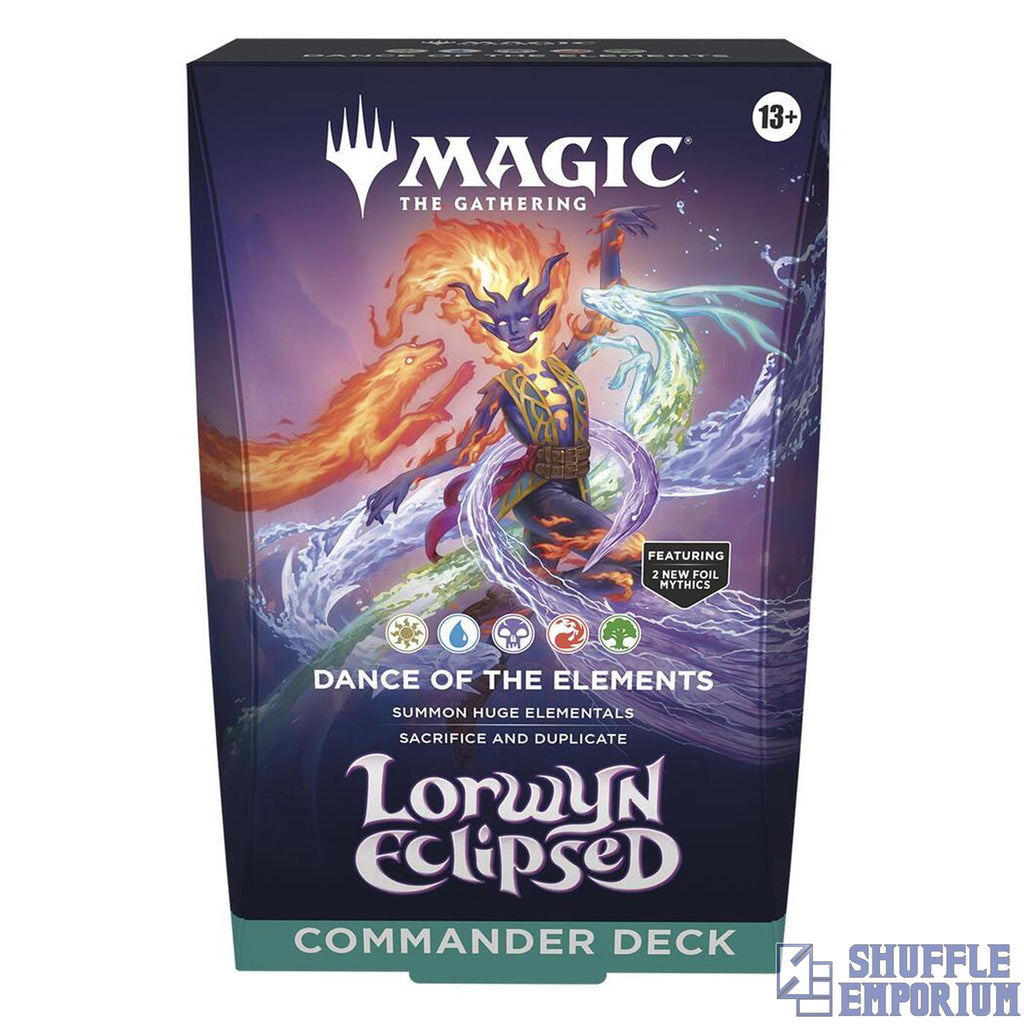 Magic: The Gathering -  Lorwyn Eclipsed: Commander Decks | Blight Curse & Dance of the Elements.