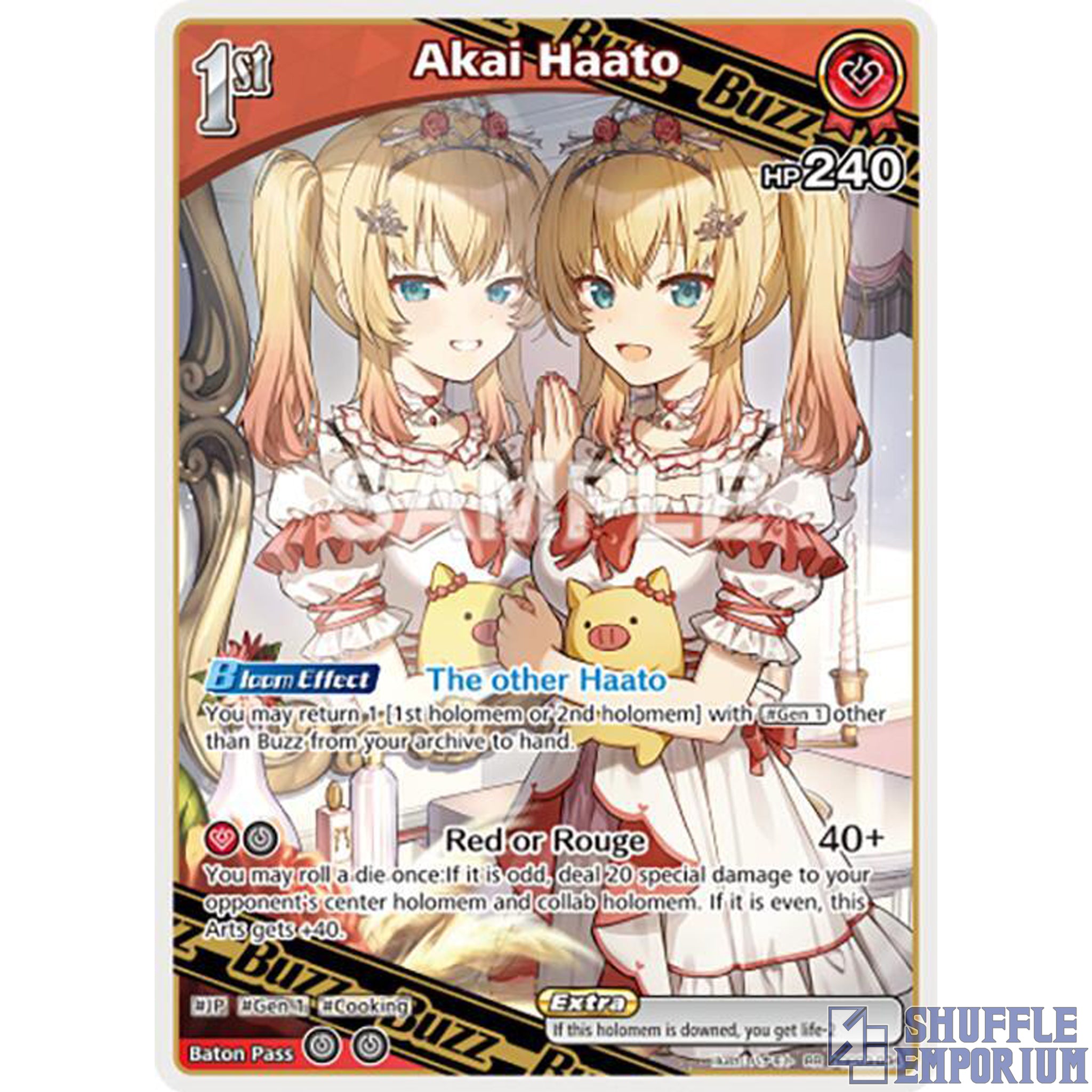 Hololive OCG: Akai Haato (RR) [hBP03-034]