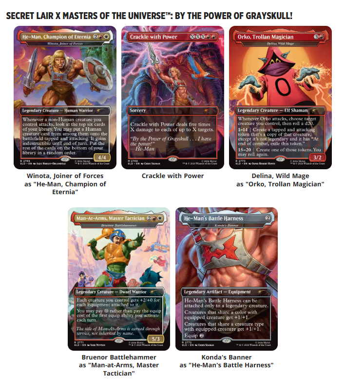 Magic the Gathering X Secret Lair | Masters of the Universe (Foil)