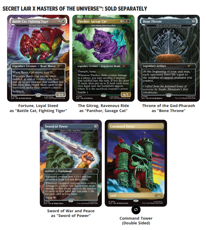 Magic the Gathering X Secret Lair | Masters of the Universe (Foil)