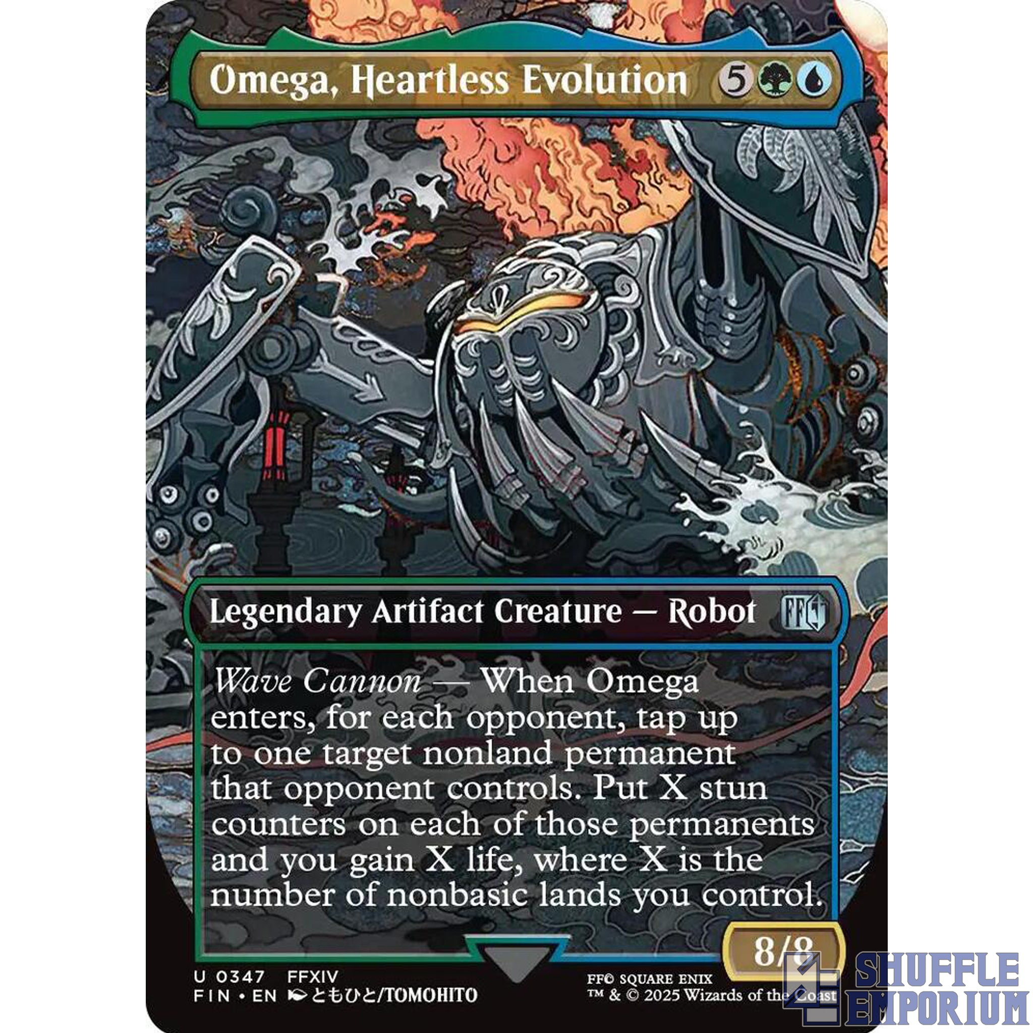 Omega, Heartless Evolution (Borderless) - FINAL FANTASY (FIN) (Foil)