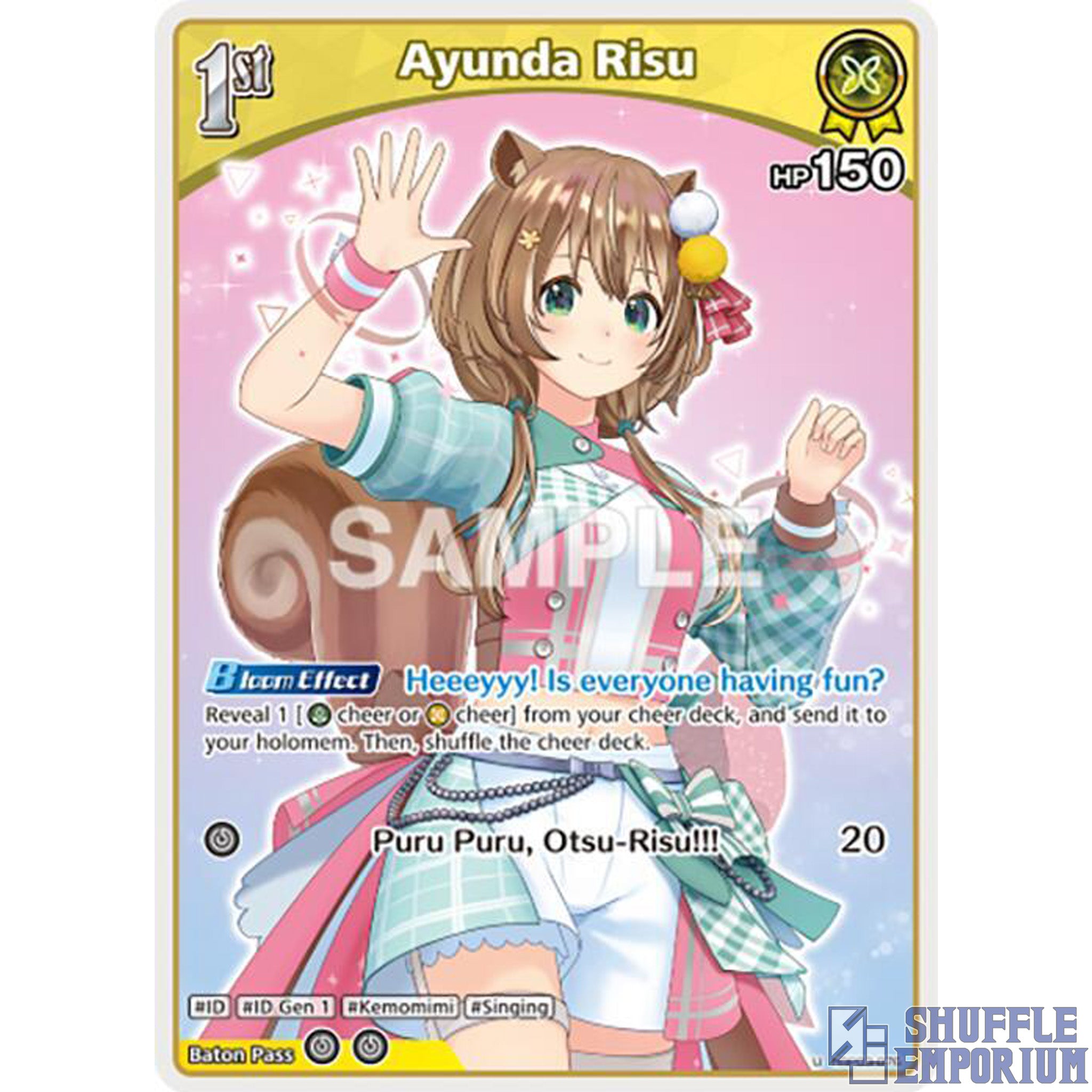 Hololive OCG: Ayunda Risu (U) [hBP03-076]