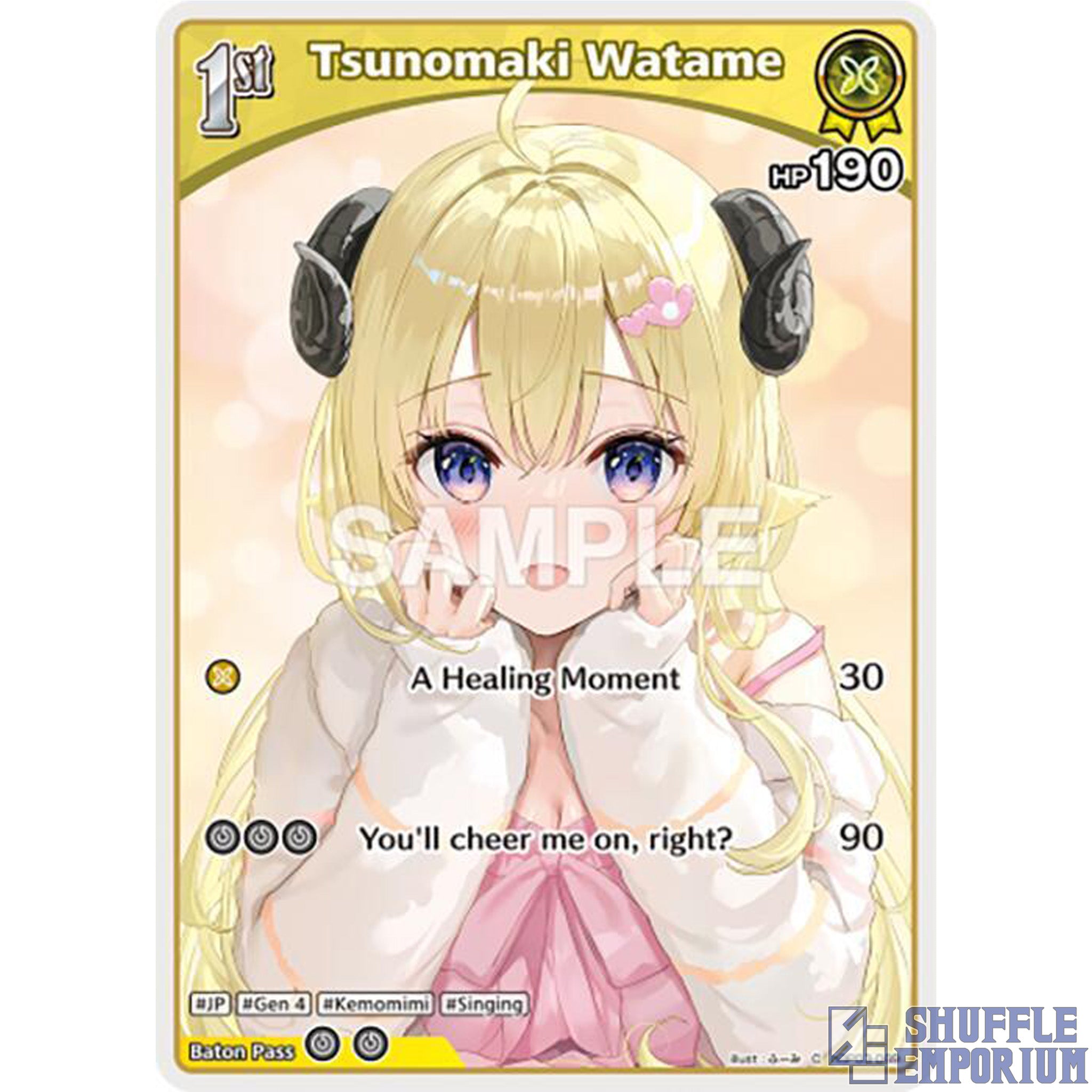 Hololive OCG: Tsunomaki Watame (C) [hBP03-069]