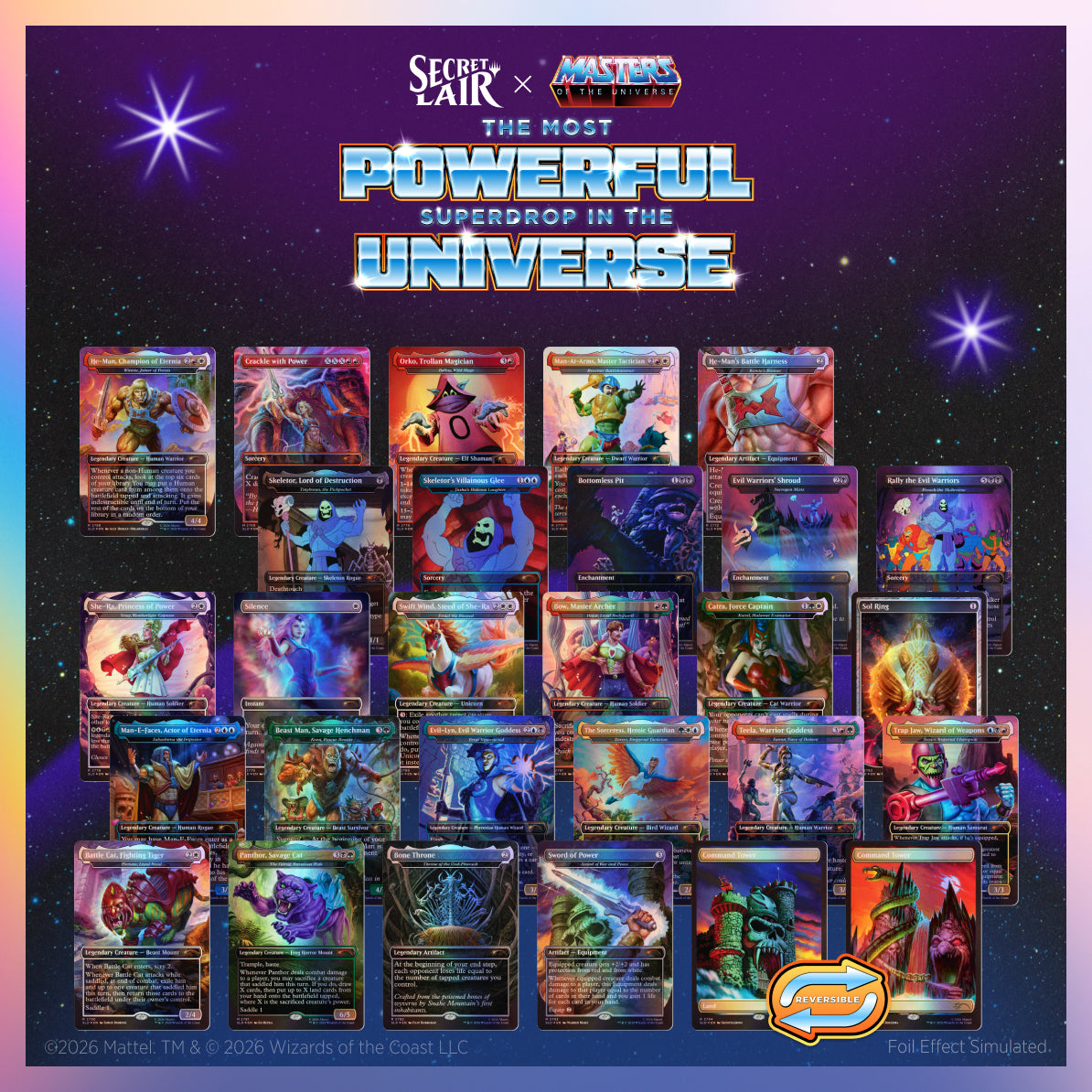 Magic the Gathering X Secret Lair | Masters of the Universe (Foil)